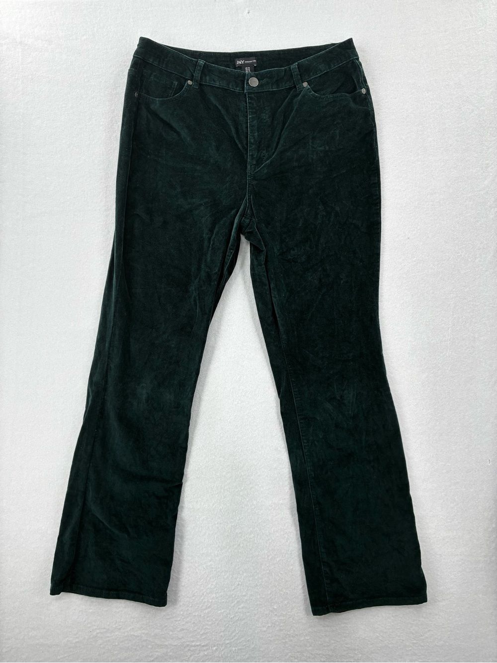 3For$20 Jones New York Deep Forest Green Velvet Pants size 14